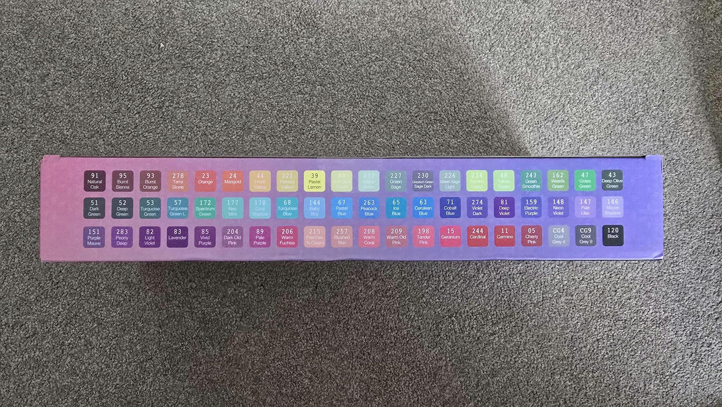 60 x Decotime Alcohol markers with Deco TRAY Base tray