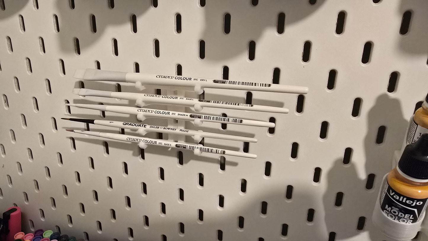 Ikea Skadis Paint Brush Display
