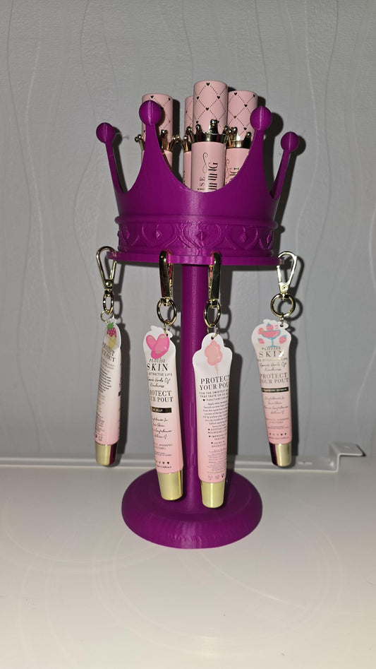Lip Oil rotating crown display