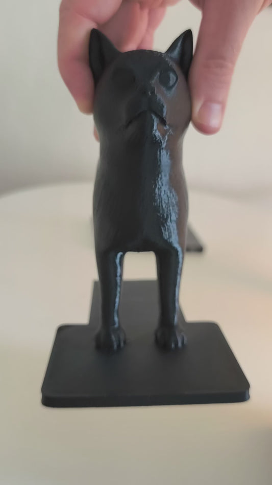 3D Printed cat book End