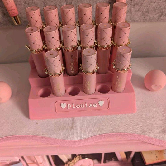 Lip Oil display with personalised name plaque
